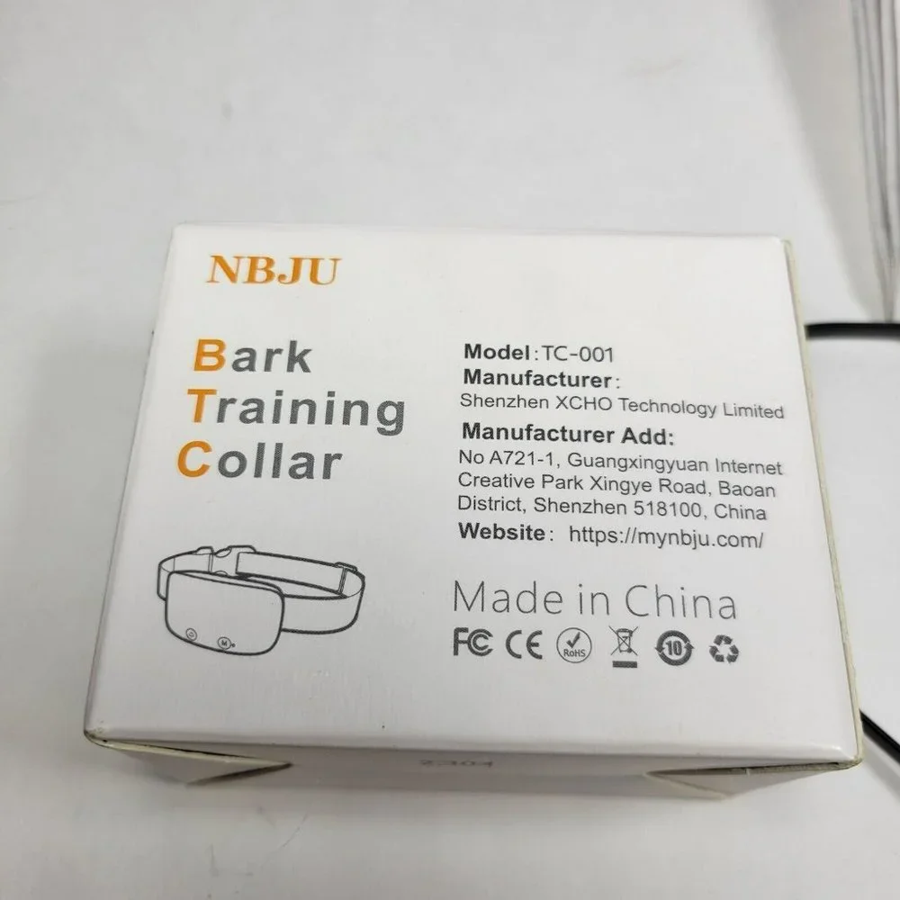 NBJU Automatic Bark Collar for Dogs Rechargeable Anti Barking Training Collar